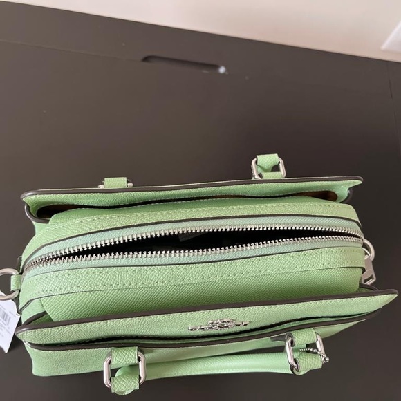 Coach Mini Darcie Carryall crossbody and small wallets /Silver/Pale Pistachio - Picture 6 of 12